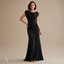 Women's Draped Neck Ruched Maxi Dress