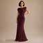 Women's Draped Neck Ruched Maxi Dress - VIP