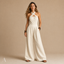 Women's Cross-Halter Neck Wide-Leg with Pockets Sleeveless Jumpsuit - VIP