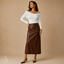 Women's Draped Off Shoulder Wrap Long Sleeve Slim Fit Blouse - VIP