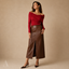 Women's Draped Off Shoulder Wrap Long Sleeve Slim Fit Blouse - VIP