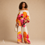 Women's One-Shoulder Printed Two-Piece Pants Set