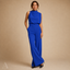 Women's Sleeveless High-Neck Wide-Leg with Pockets Formal Jumpsuit