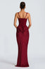 Women's Wedding Guest Structured Corset Maxi Dress