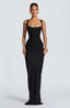 Women's Wedding Guest Structured Corset Maxi Dress