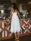 Women's Summer Smocked Spaghetti Strap Midi Dress