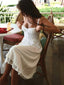Women's Summer Smocked Spaghetti Strap Midi Dress