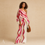 Women's One-Shoulder Printed Two-Piece Pants Set