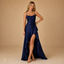 Women's Spaghetti Strap High Slit Maxi Dress - VIP